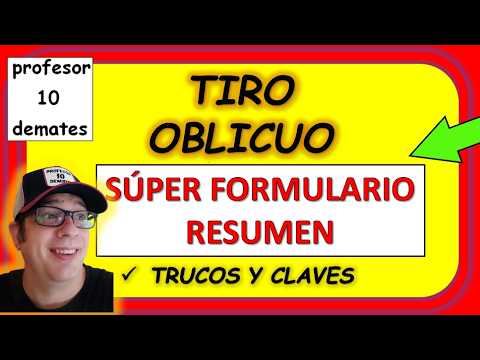 LANZAMIENTO PARABÓLICO desde cero Curso con CLAVES y TRUCOS Fórmulas explicación y ejercicios resueltos de examen