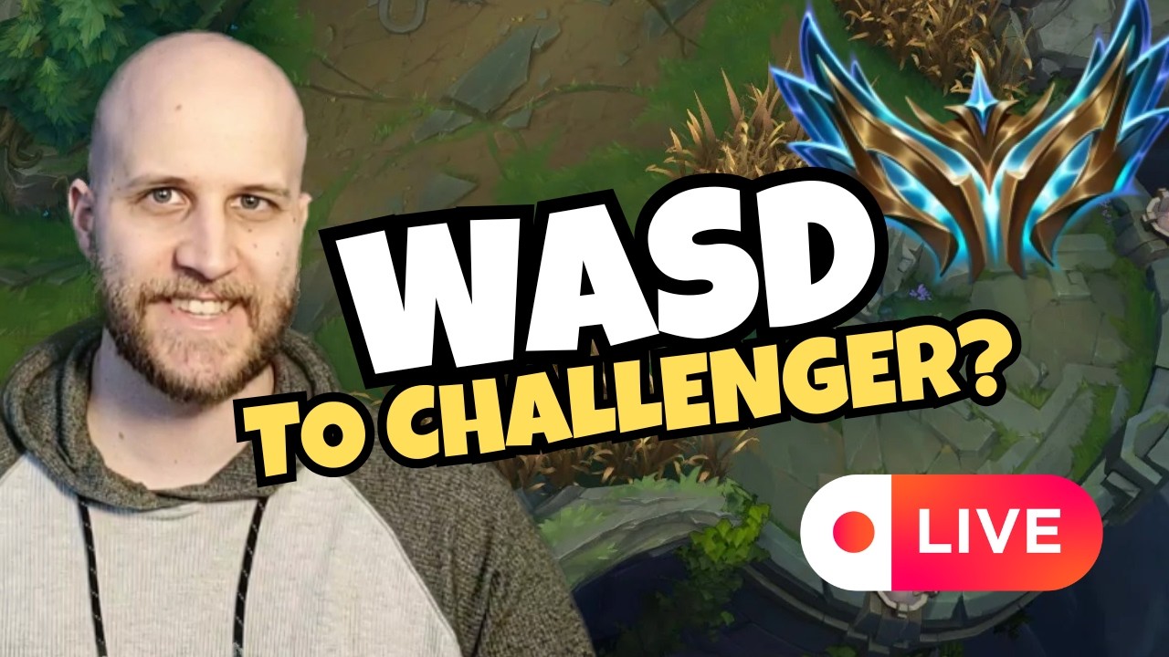 WASD ADC Gameplay - League of Legends Ranked grind back to CHALLENGER! background