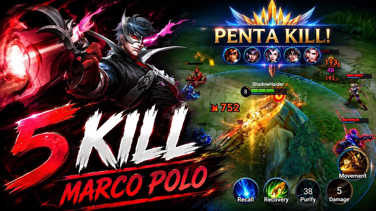Marco Polo INSANE Penta Kill! 🔥 | Honor of Kings background