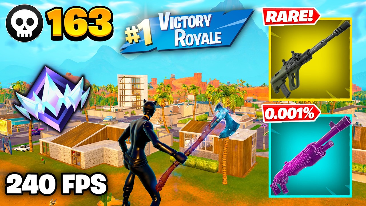 163 Elimination "RANKED RELOAD" Gameplay Wins (Fortnite Chapter 7 Keyboard & Mouse)
