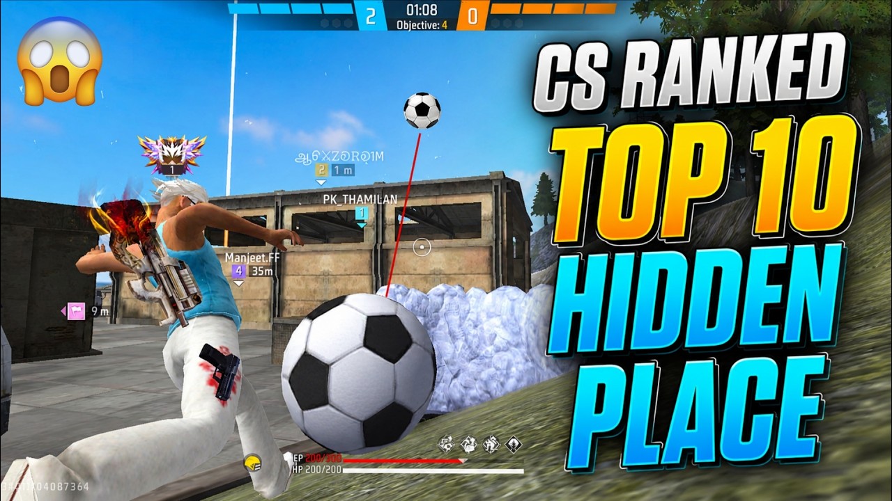 CS RANKED TOP 10 HIDDEN PLACE ☠️ FREE FIRE TIPS AND TRICKS PKTHAMILAN தமிழில்