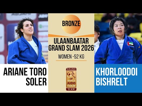 Toro SOLER VS Khorloodoi BISHRELT | Ulaanbaatar Grand Slam 2026 | BRONZE -52 kg background