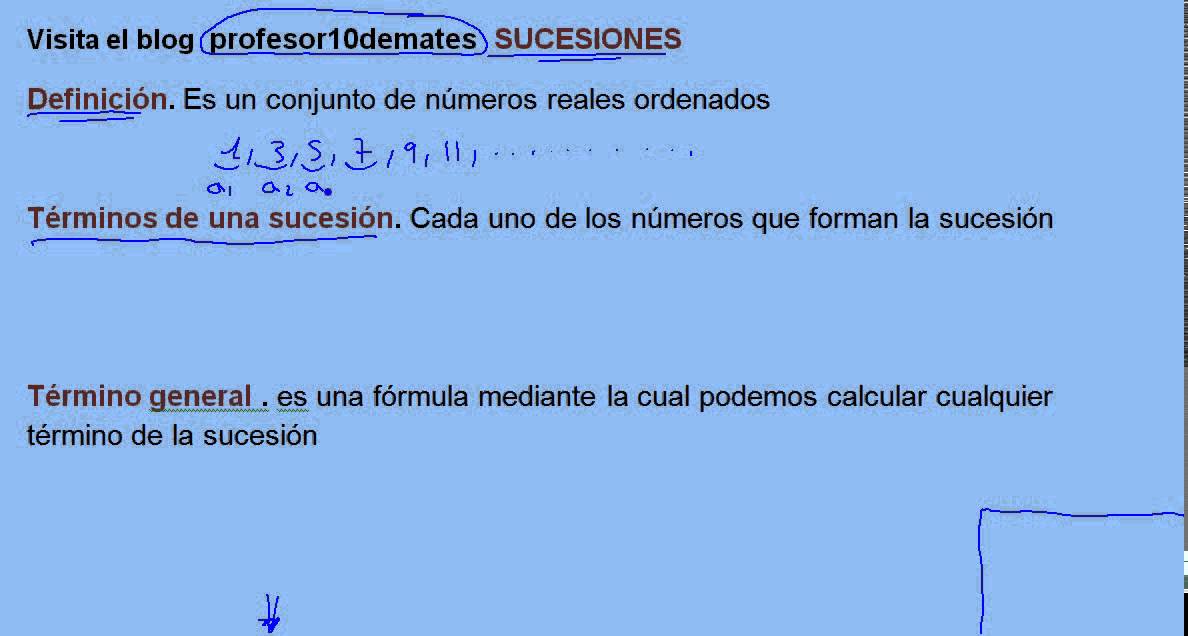 progresiones aritméticas y geométricas sucesiones