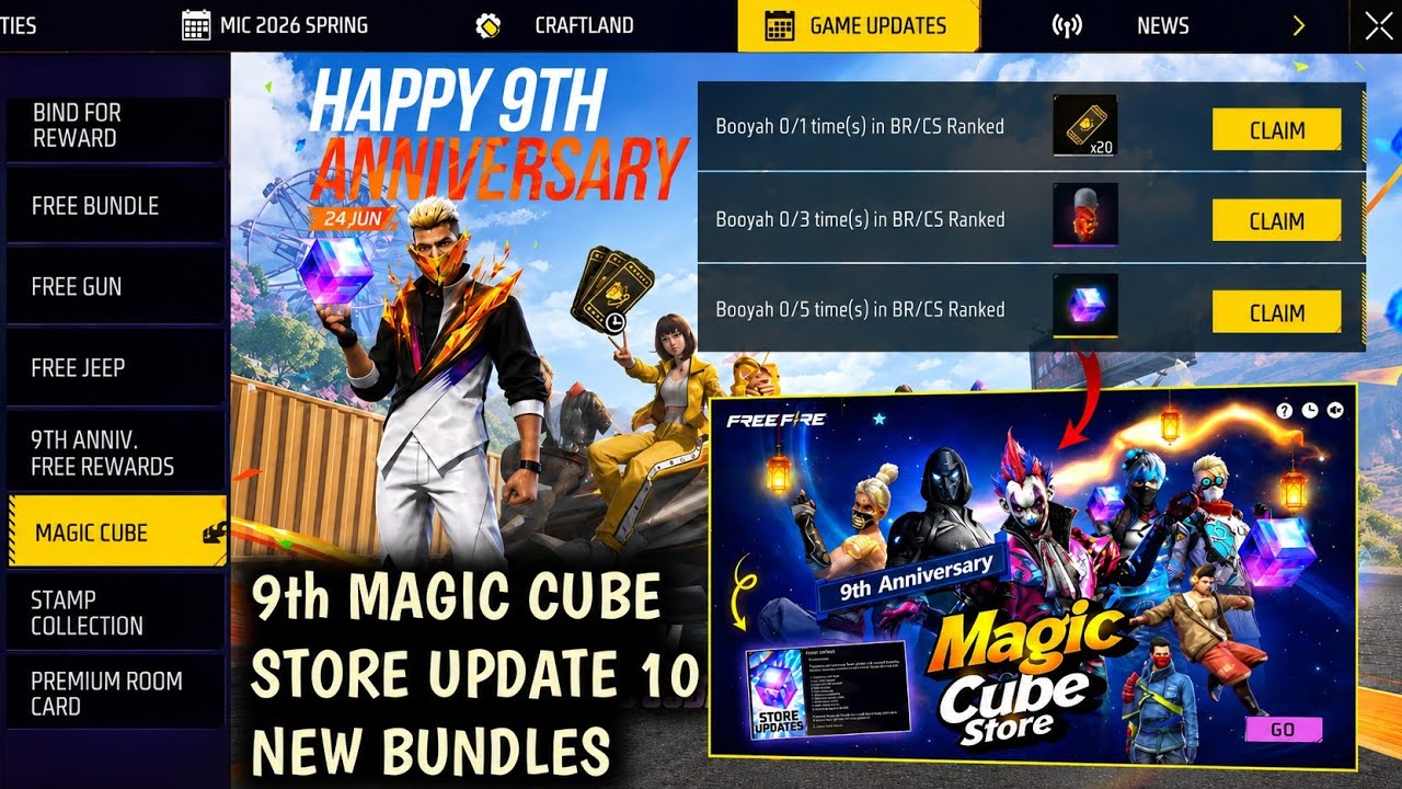 9th Anniversary Magic Cube + Store Update 🤯 Joker Bundle Return In Magic Cube Store | Magic Cube
