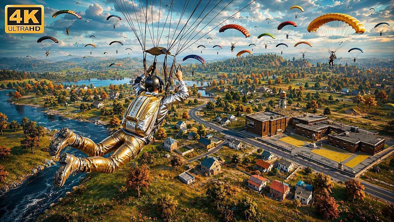 PUBG PC : NEW ERANGLE SCHOOL TPP 4K KAR98 GAMEPLAY (No Commentary)