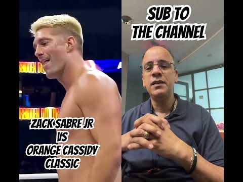 ZSJ vs Orange Cassidy Was WAY Better Than Expected! #shorts #zacksabrejr #orangecassidy
