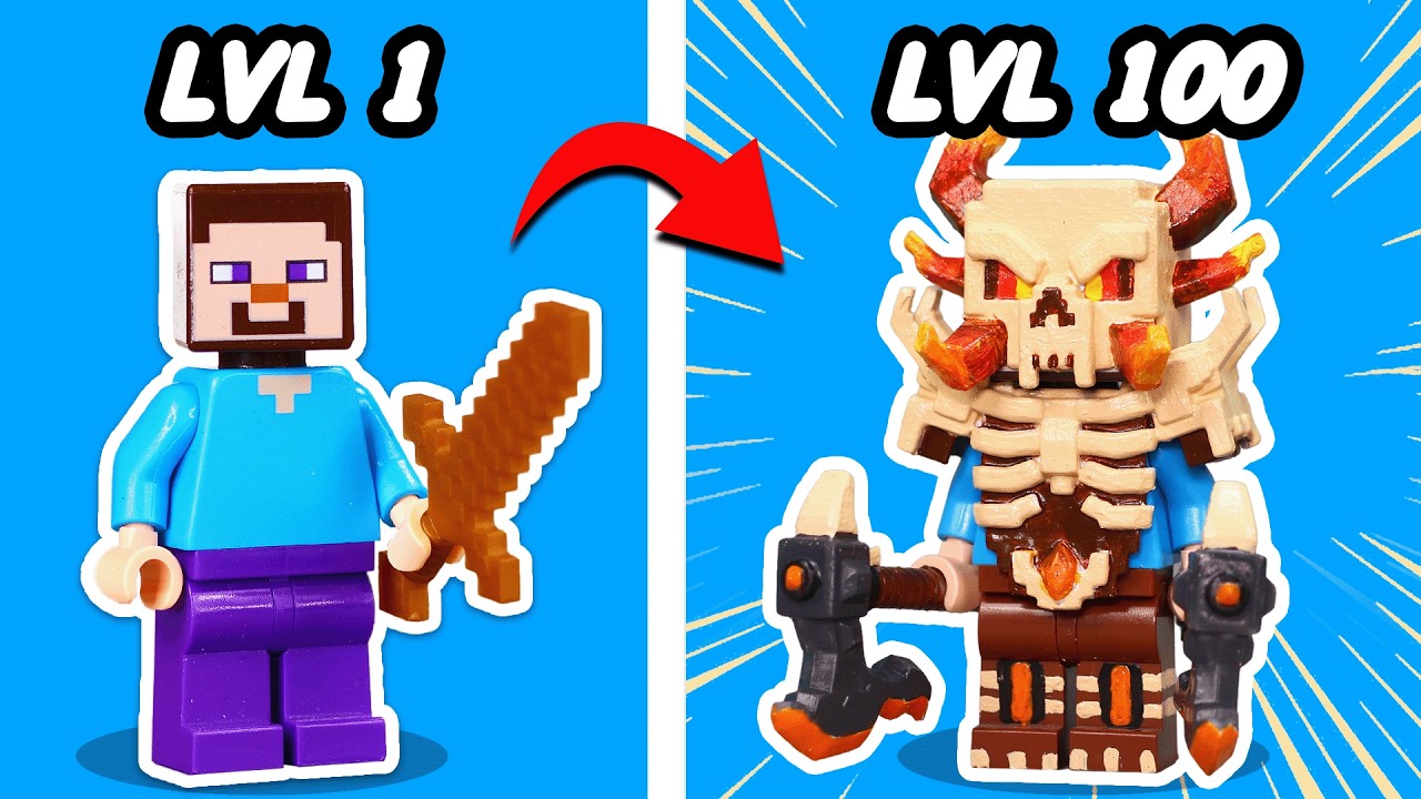 I UPGRADED WEAK LEGO Minecraft Mobs