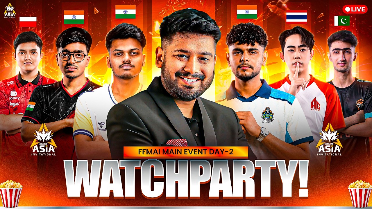 Watch party FFMAI | MAIN STAGE DAY 2 #freefire #freefirelive #gyangaming