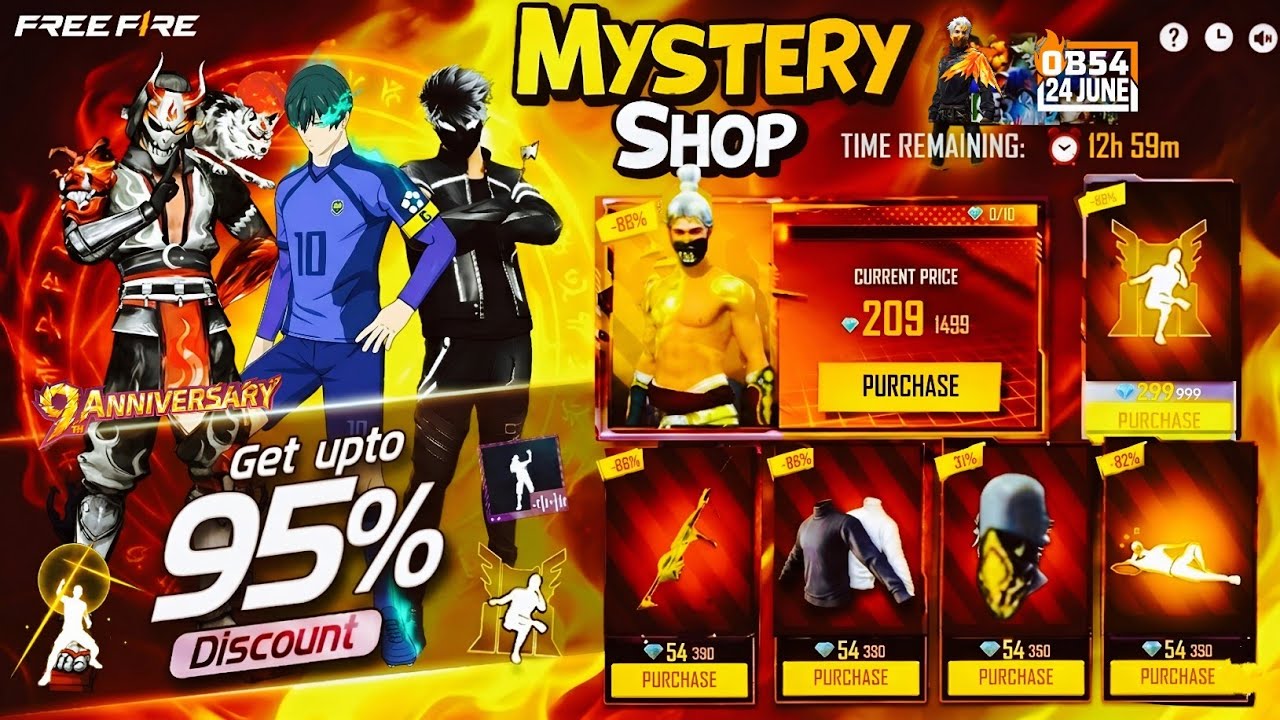 Next Mystery Shop Event Ff June💥🤯| Next Arrival Animation Ob54 Bundle Review l Free Fire New Event