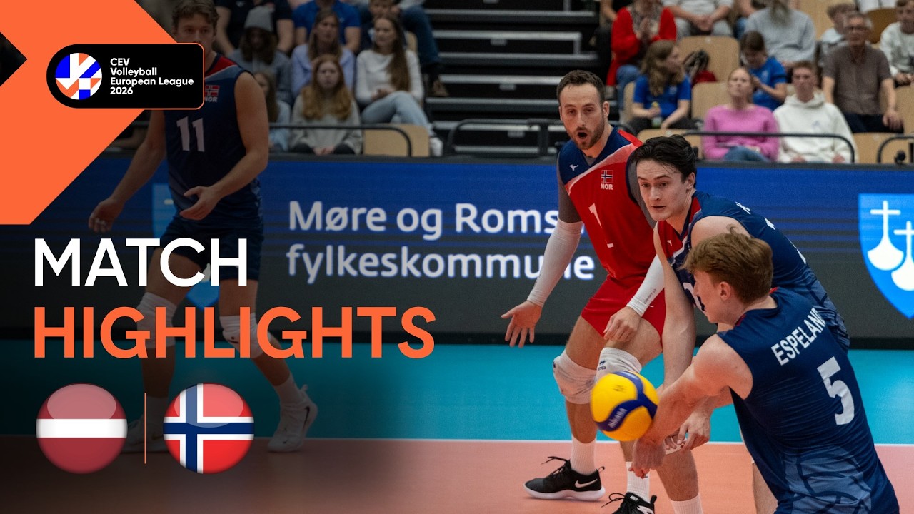 Highlights | Latvia vs. Norway | CEV Volleyball European League 2026 | Men