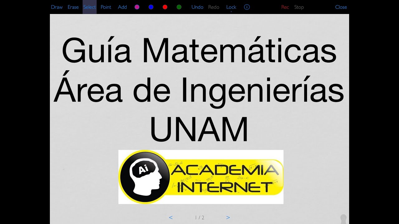 GUÍA UNAM ÁREA DE INGENIERÍAS (ÁREA 1)