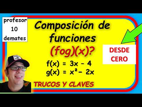 COMPOSICIÓN de FUNCIONES desce cero Explicación y ejercicios resueltos