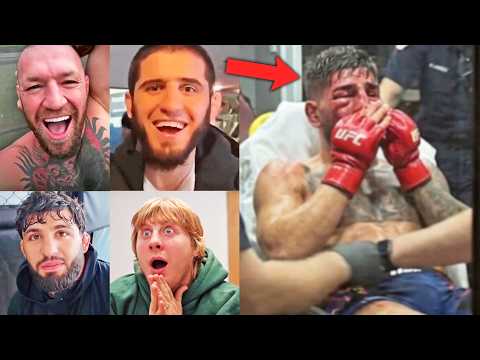 UFC FIGHTERS CELEBRATE ILIA TOPURIA LOSS VS JUSTIN GAETHJE (UFC WHITE HOUSE)