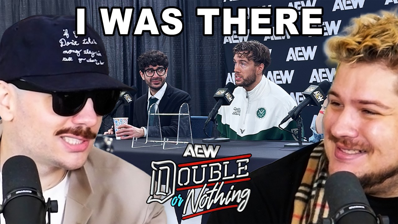 I WAS IN THE AEW PRESS CONFERENCE AT DOUBLE OR NOTHING! WWE Clash In Italy Predictions | Ep. 182 background