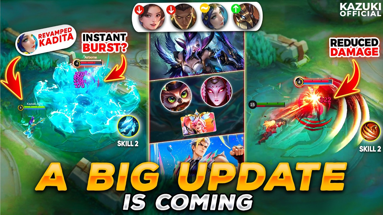BIG UPDATE: KADITA REVAMP IS COMING | MIYA LEGEND REVAMP LEAKED | CHOU ANNIVERSARY FINAL SKIN & MORE