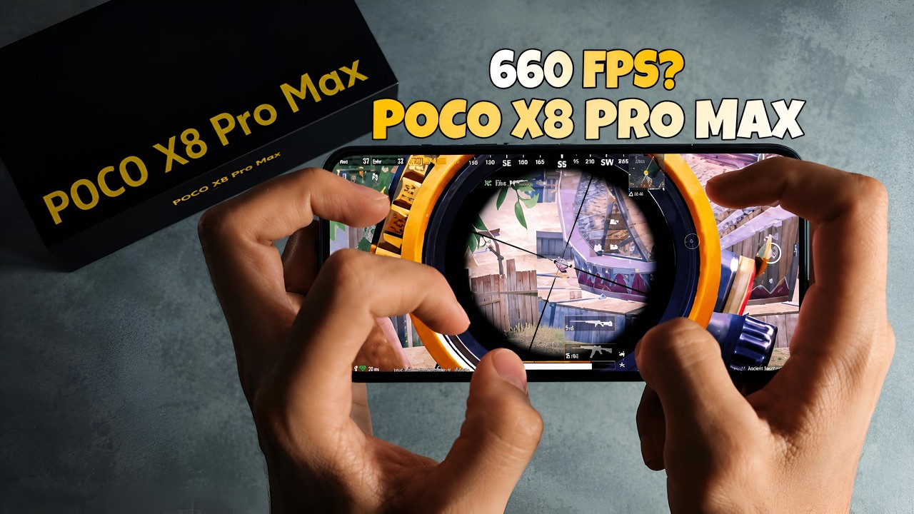 POCO X8 PRO MAX PUBG | 90 FPS OR 660 FPS? 🤔