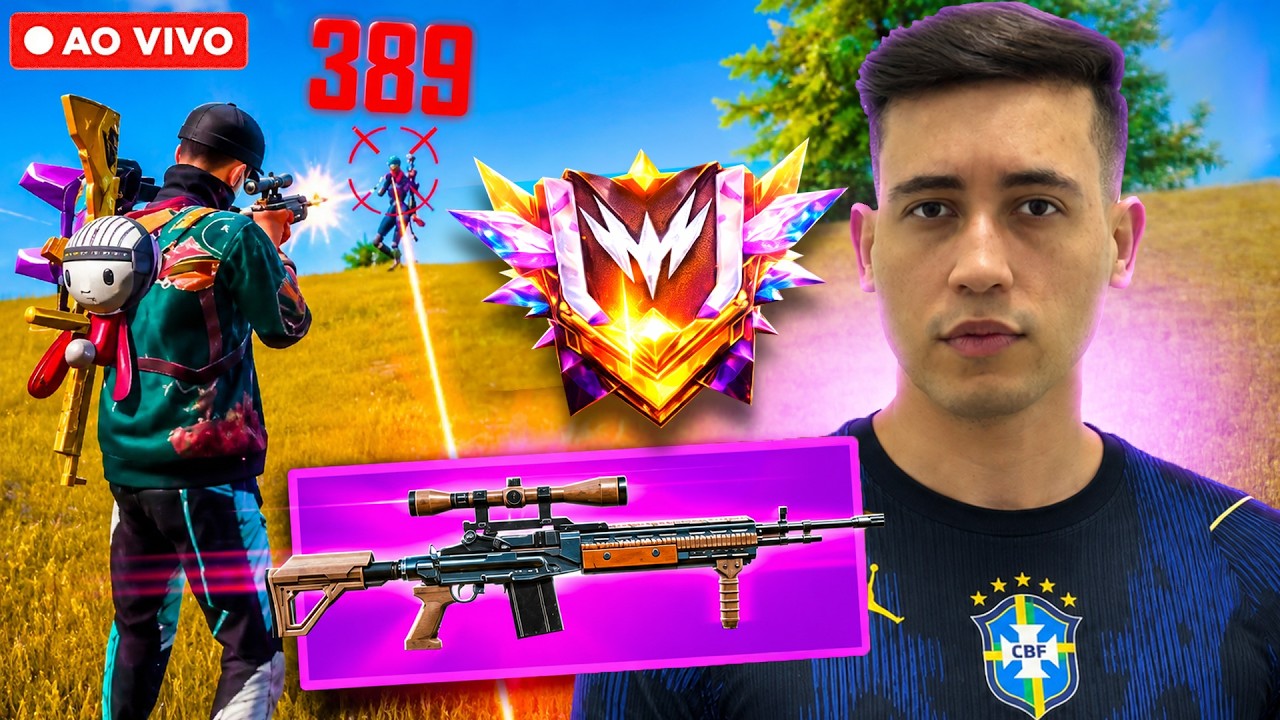 CARREGANDO OS ALEATĂRIOS NA RANK đ„ FREE FIRE AO VIVO | LEVELUP