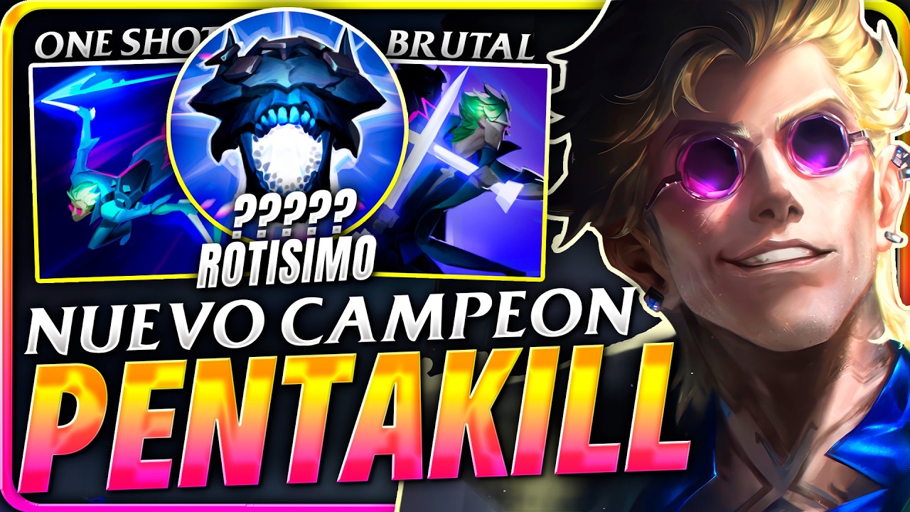 😱¡BRUTAL *PENTAKILL* con LOCKE, el NUEVO CAMPEÓN que NO TIENE SENTIDO y ONE SHOTEA CON MIRAR!