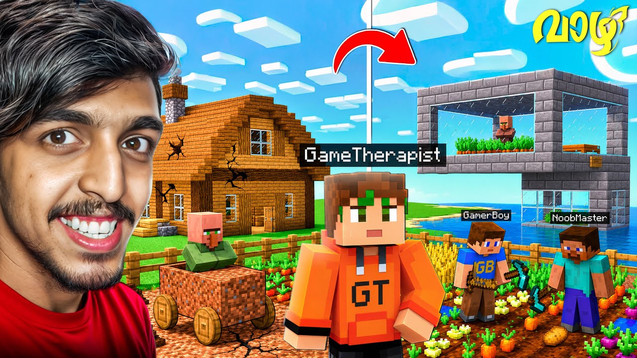 We Brought Villagers Into Our Underwater House in Minecraft! background