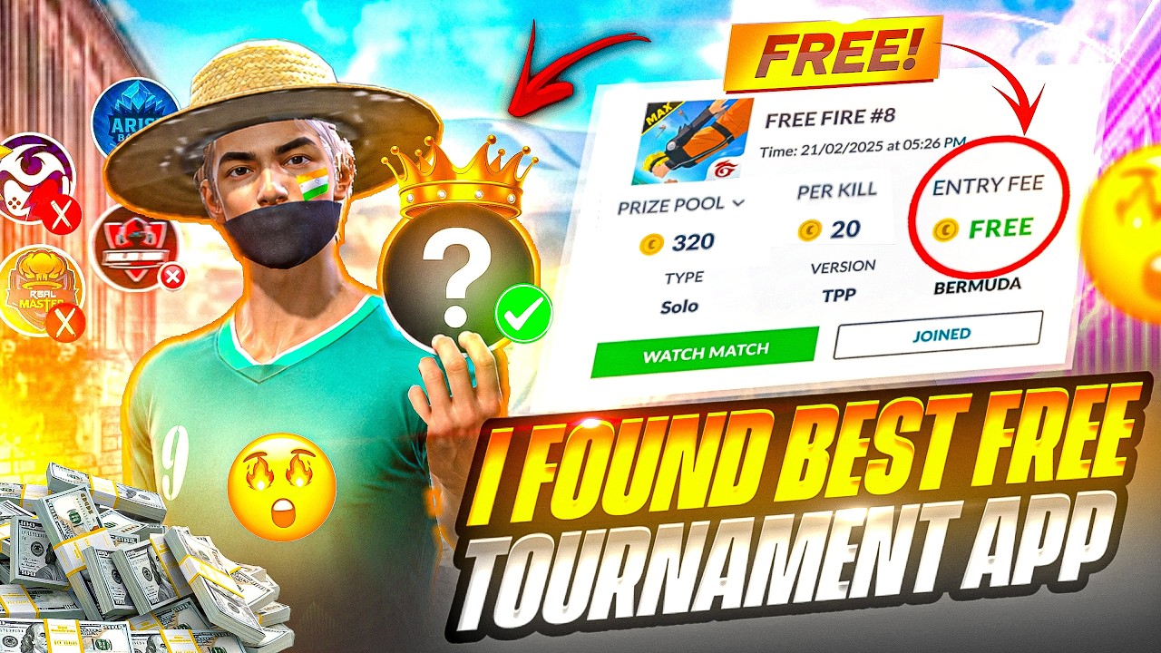 I Find Best Free Tournament App π° Entry βΉ0 π₯ Per Kill βΉ20 π€| Best Tournament App Ever ? π background