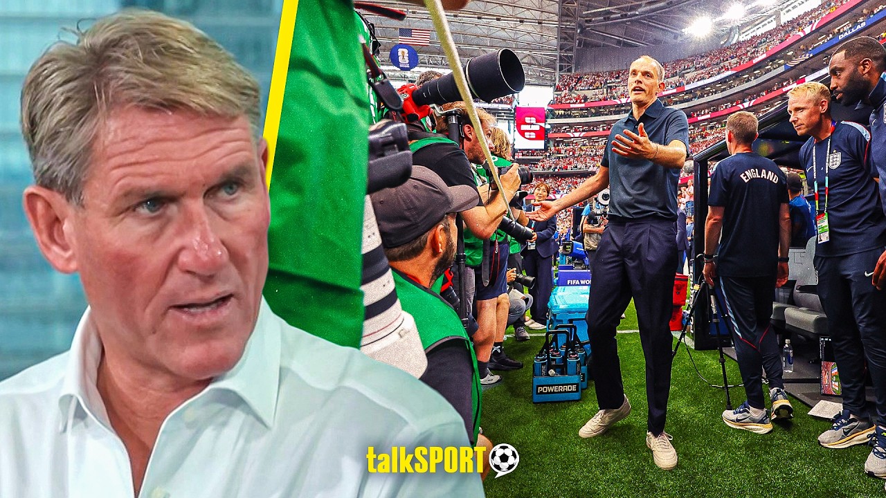 Simon Jordan EXAMINES Thomas Tuchel being SURROUNDED by Photographers during England Anthem!