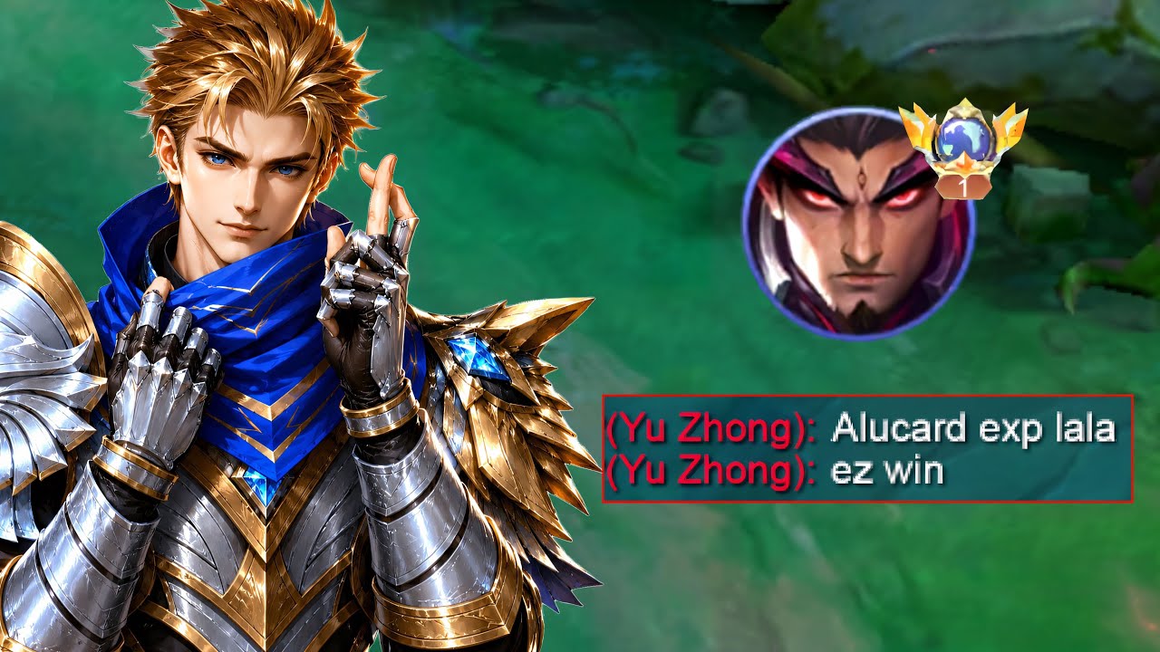 GLOBAL YU ZHONG CAN'T REACT THIS ALUCARD ILLEGAL BUILD!! PLEASE TRY 😱