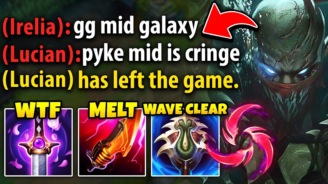 I made this poor Lucian rage quit the game with lethality Pyke mid (HE CALLS ME CRINGE)