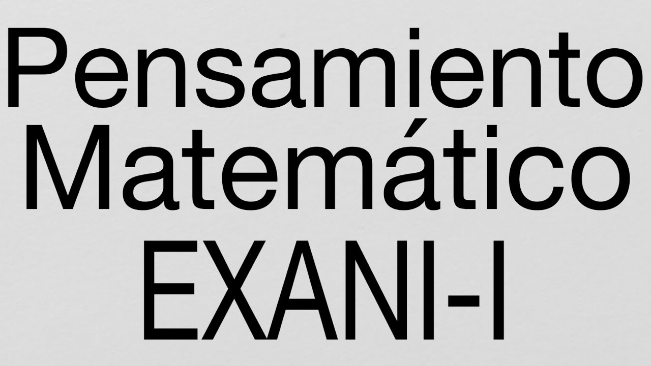 EXANI-I (preparatoria)