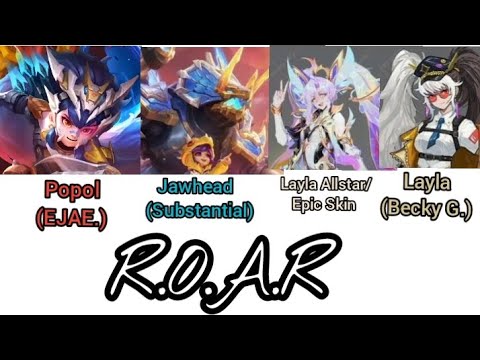 Allstar 2025 Official Theme Song Roar Color Coded Lyrics Mobile Legends: Bang Bang ✨🌿🦖