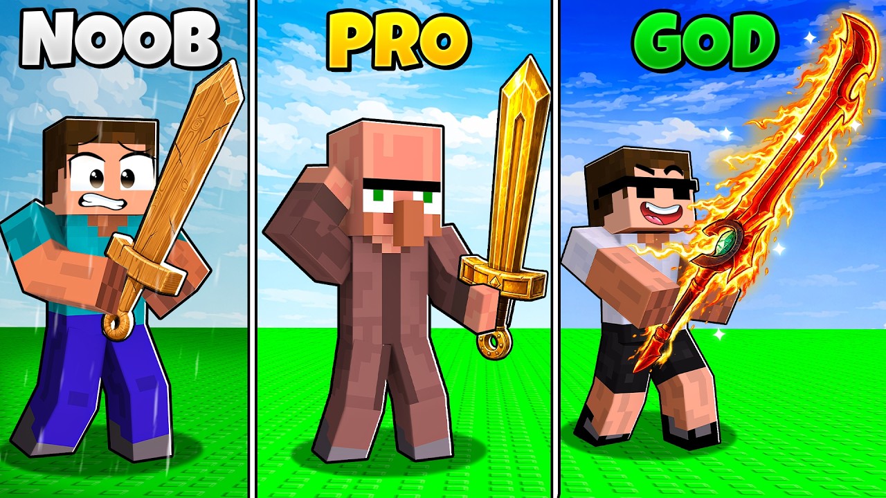 Upgrading Sword from Noob to God Level in Roblox..