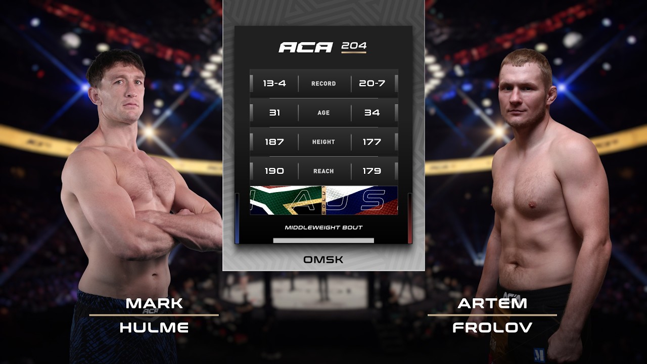 Марк Хульм vs. Артем Фролов | Mark Hulme vs. Artem Frolov | ACA 204