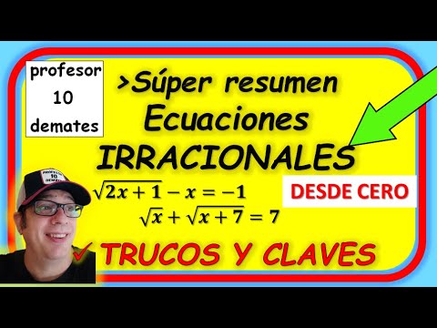 ECUACIONES IRRACIONALES DESDE CERO/ CON RAICES