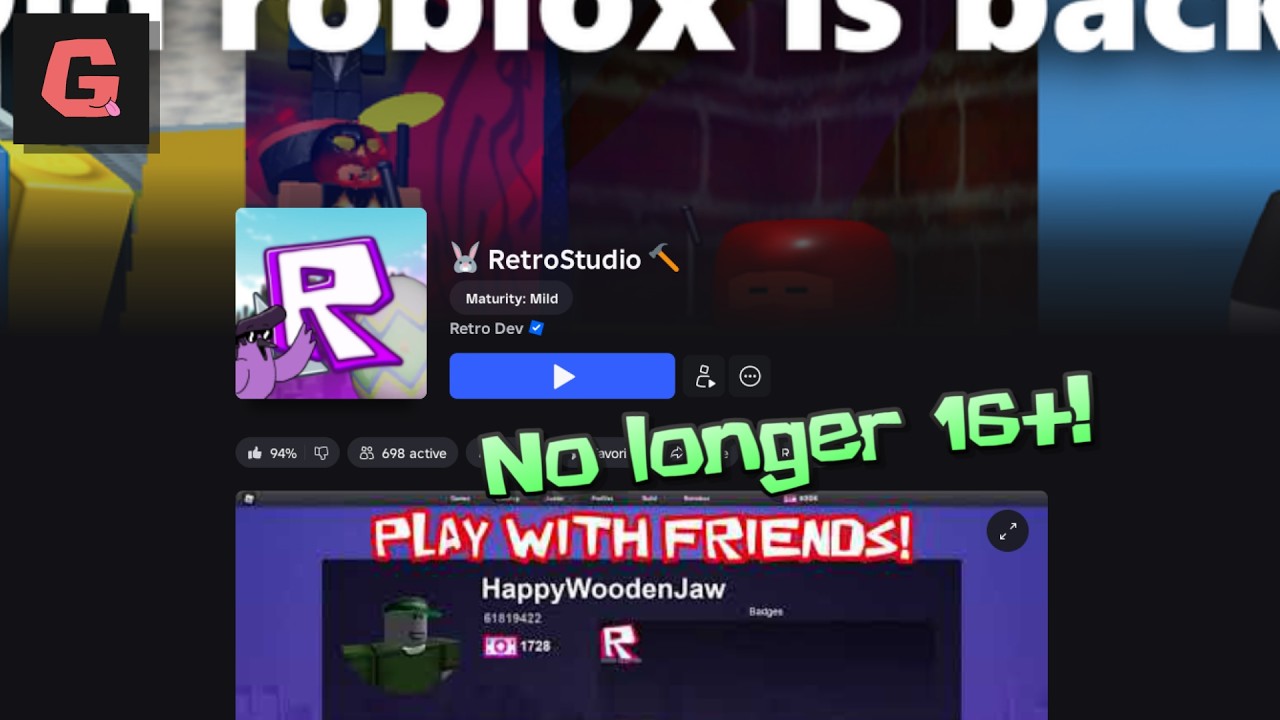 Retrostudio no longer 16+, rule update, & 2nd most popular game BANNED? | Retrostudio