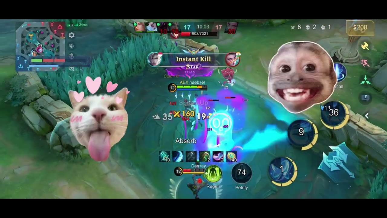 Aamon oneshot demage || #mobilelegends #moba #viral