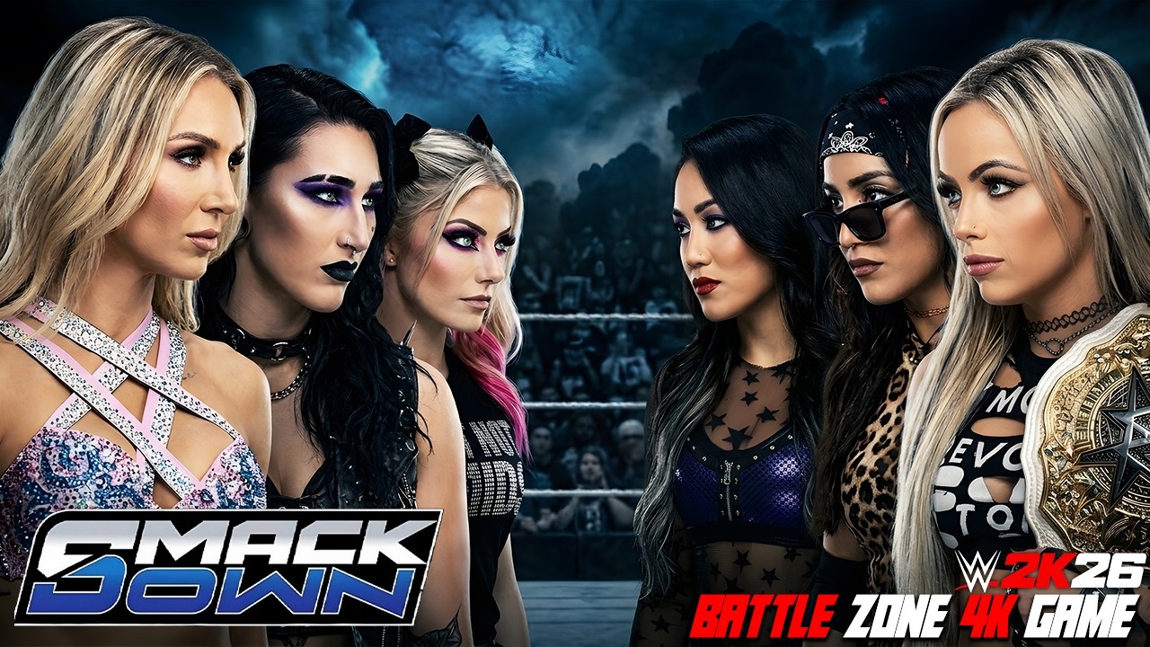 Charlotte Flair, Rhea Ripley & Alexa Bliss vs Liv Morgan, Raquel & Roxanne Perez | Rivalry Continues