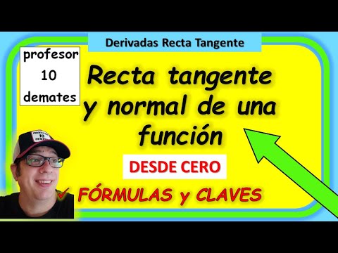 RECTA TANGENTE y NORMAL de una función en un punto Derivadas Ejercicios resueltos Tutorial desde cero