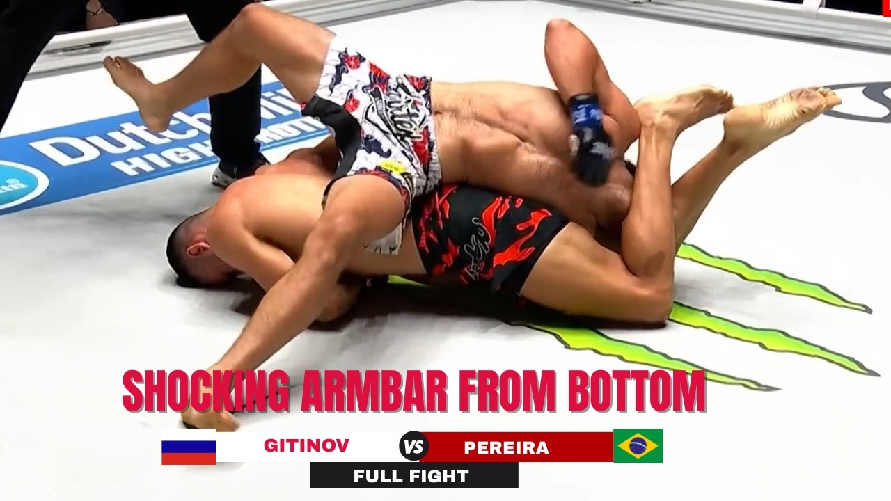 SHOCKING ARMBAR FROM BOTTOM! Jean Carlos Pereira 🇧🇷 flips the script against dominant Gitinov 🇷🇺 background