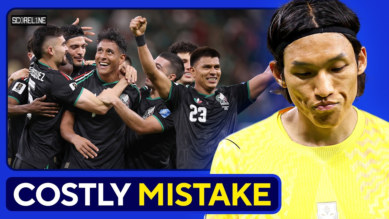 Mexico ADVANCE to World Cup Knockout Rounds on Korea Goalkeeping Error background