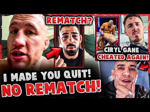 Justin Gaethje DECLINES Ilia Topuria REMATCH! Tom Aspinall ACCUSES Ciryl Gane of CHEATING AGAIN!