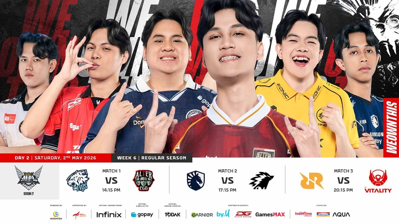 ЁЯФ┤ LIVE | MPL ID S17 | Regular Season Day 2 Week 6 | English