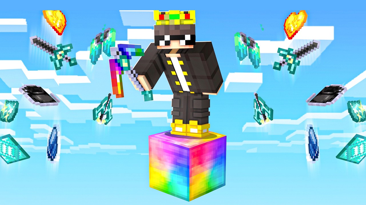 Minecraft, But It Rains AVARITIA in One Block..