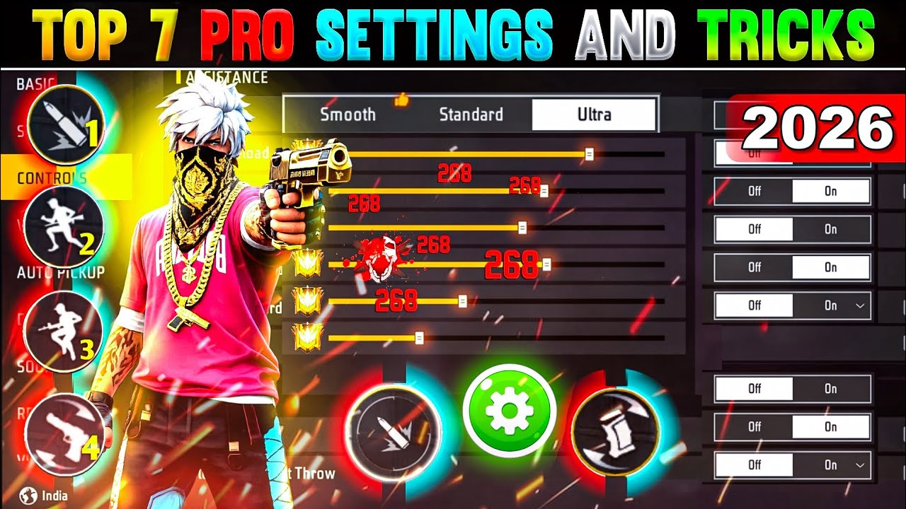 Free Fire Max Auto Headshot Trick 2026 Sensitivity | 2gb, 4gb, 6gb Ram Headshot Sensitivity Setting