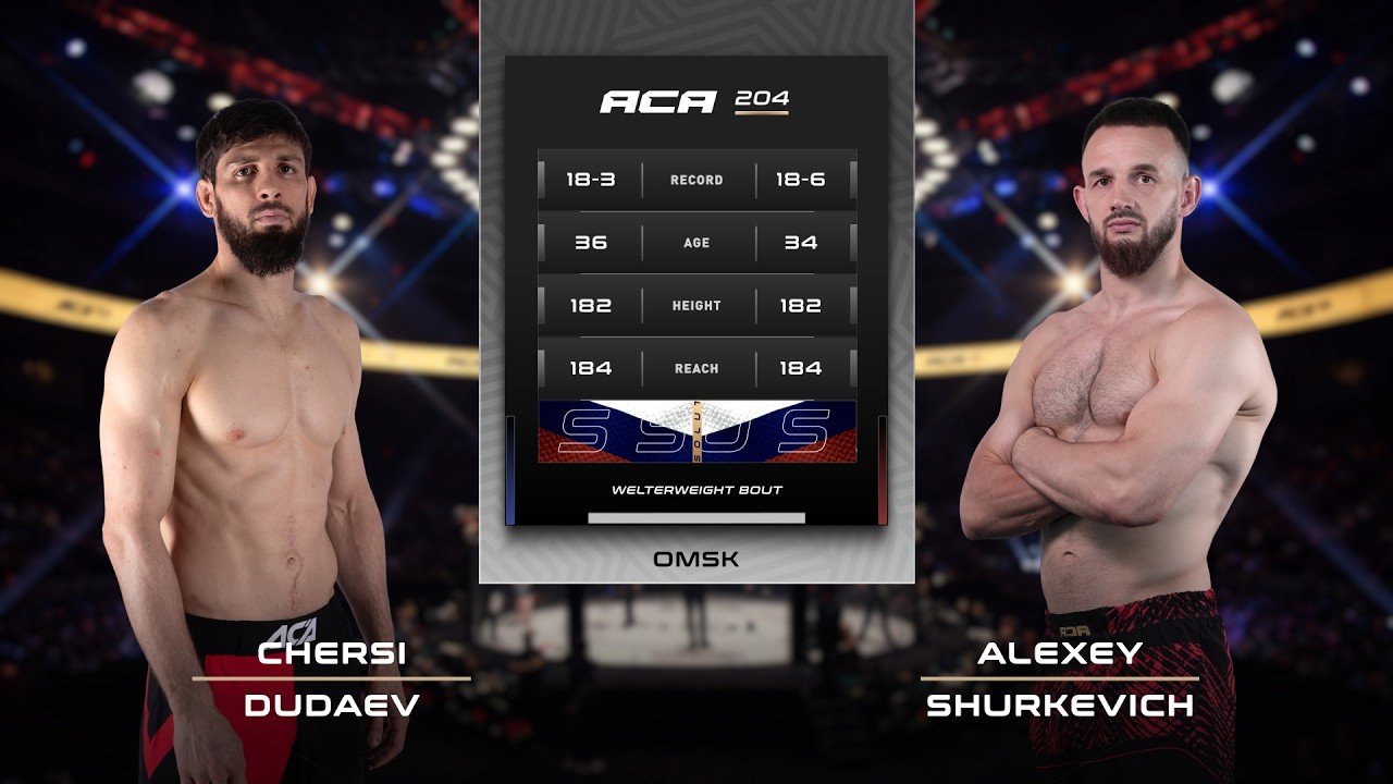 Черси Дудаев vs. Алексей Шуркевич | Chersi Dudaev vs. Alexey Shurkevich | ACA 204 background