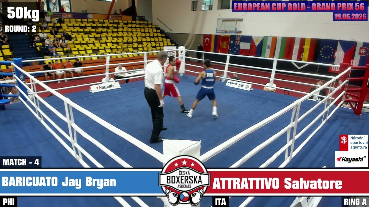 Jay Bryan Baricuatro (PHI) vs. Salvatore Attrattivo (ITA) Grand Prix Ústí nad Labem 2026 SF's (50kg)