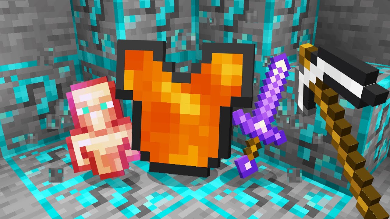 Minecraft, But ALL ORES are LUCKY!