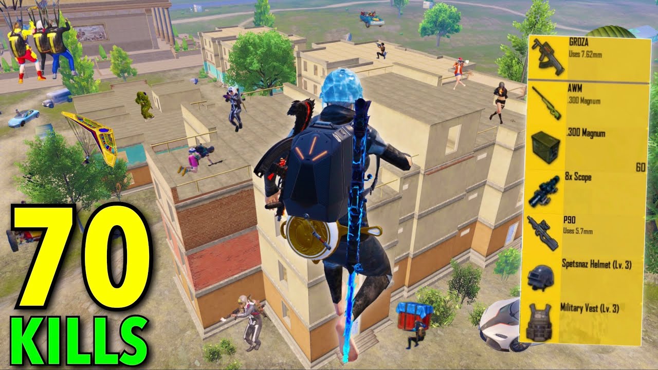 70 Kills!!๐ฑ IN 20 MINUTES MY BEST RUSH GAMEPLAY in NEW VERSION๐ PUBG Mobile - BGMI