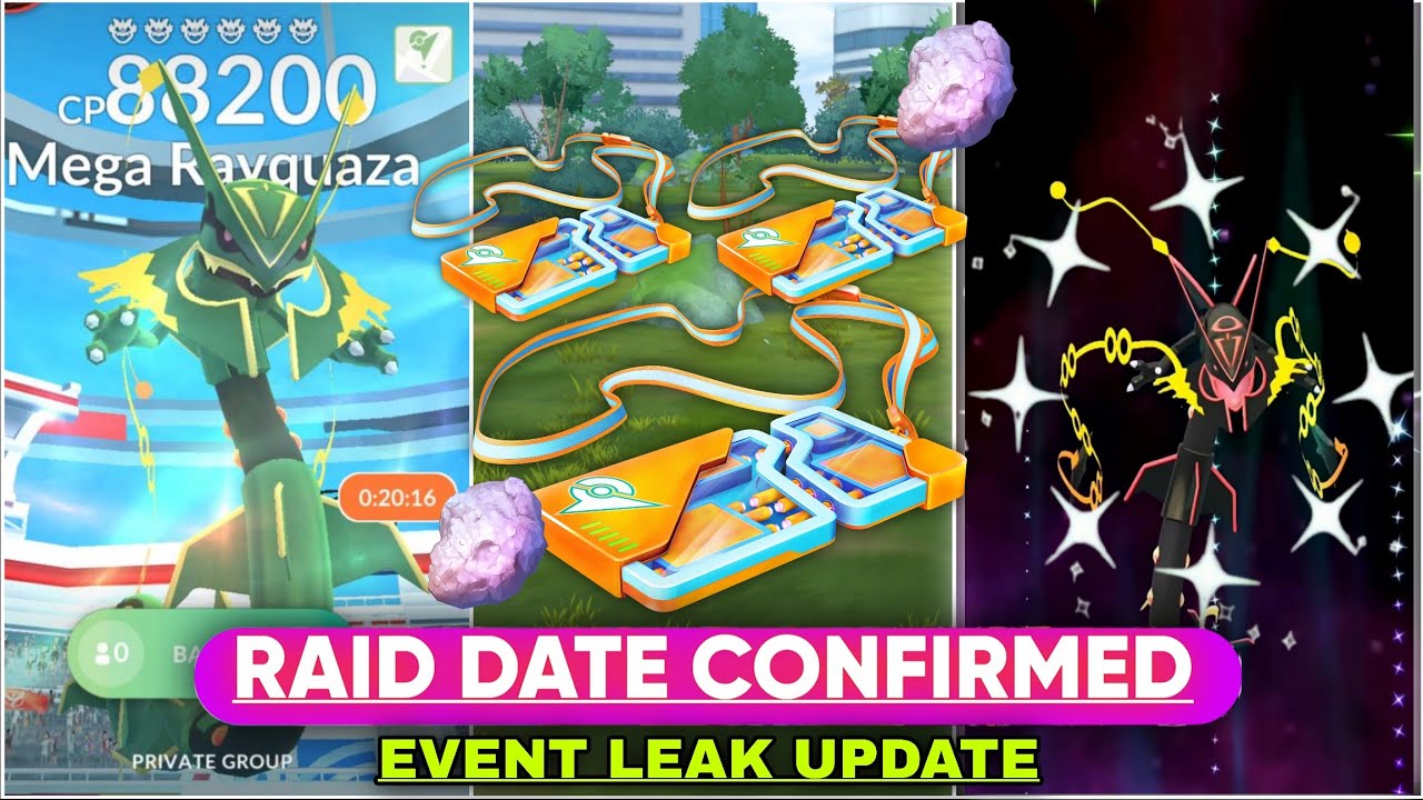 LEAKED 😍 Mega Rayquaza Event For Pokémon GO Trainers | Pokémon GO Mega Rayquaza Raid Date ✨