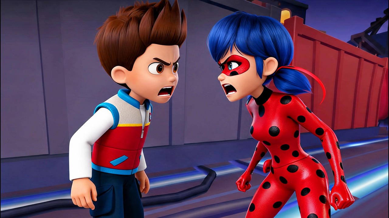 Paw Patrol and Miraculous have fun in amusement park! Ryder and Ladybug & Cat Noir funny tales!
