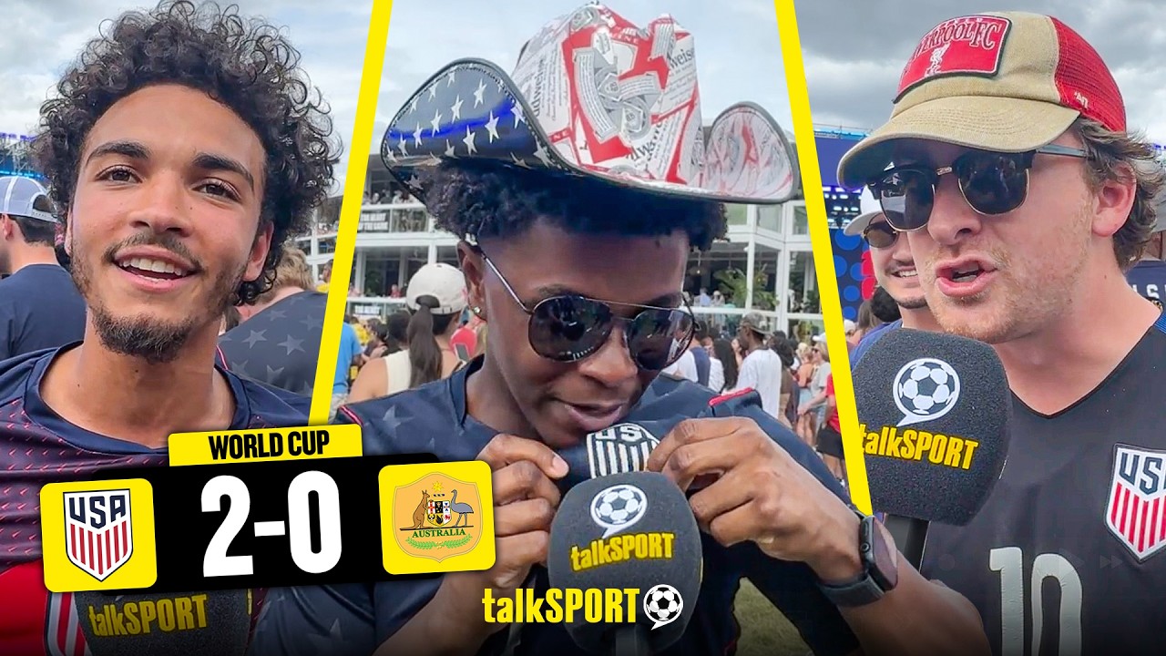 USMNT Fans SEND WARNING to England as they CELEBRATE Beating Australia to Reach World Cup Knockouts!