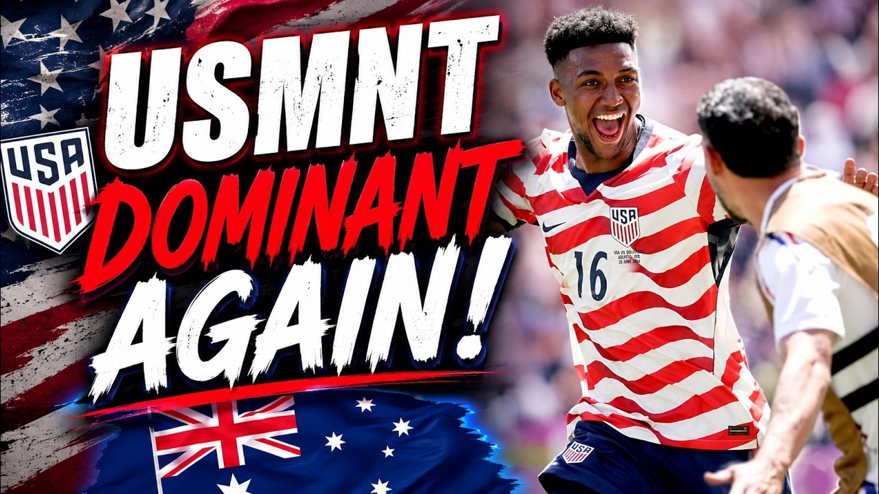 USMNT VS AUSTRALIA REACTION | USMNT TAKE CONTROL OF GROUP D background